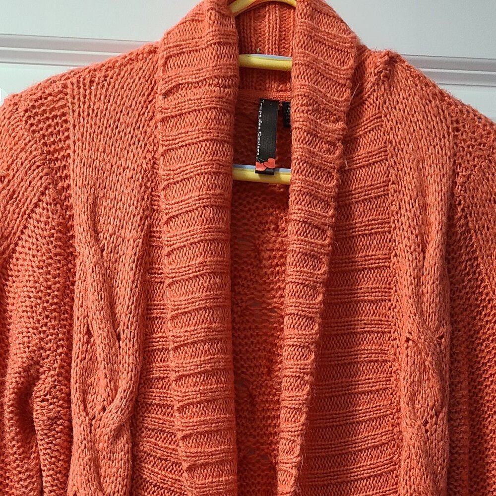 Orange Knitted Jacket - Picture 2 of 3